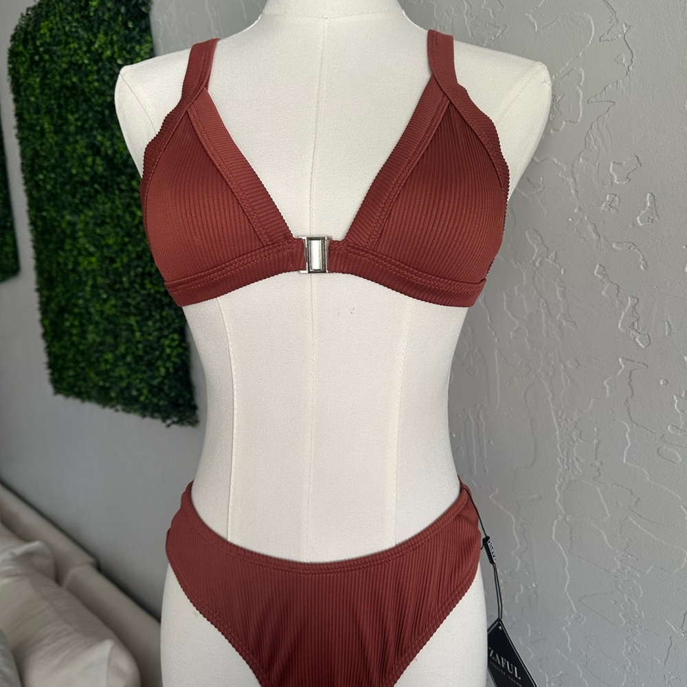 Zaful Rust Bikini Set - Picture 2 of 6